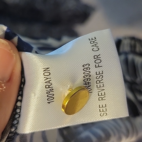 Tyler Boe size Small "Rachel" Blue White Print Maxi Sundress NWT - Picture 8 of 11